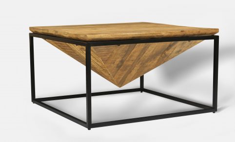 Chitran Product Photography Industrial style diamond shape coffee table UK