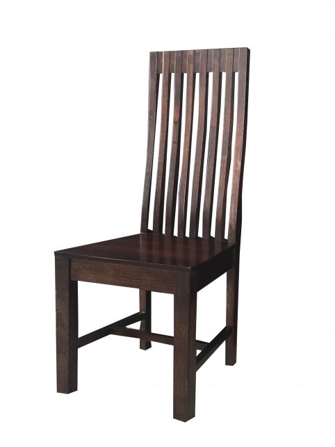 Solid Mango Dark Wood Dinning Chair - Copy - Copy Strong mango dark wood dinning table chair UK