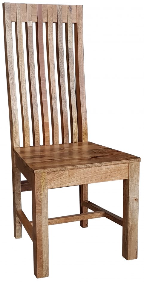 Strong mango wood light wood dinning chair uk