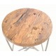 Industrial Style Light Mango Wood Tables (Set of 2)