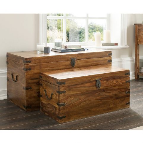 Sheesham Wood Tunk (set of 2) UK delivery Sheesham Wood Tunk (set of 2) Mainland delivery