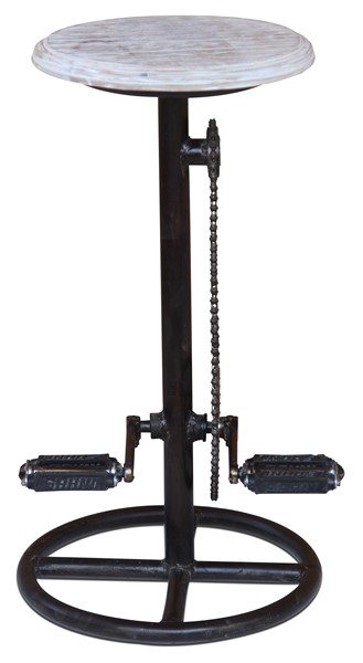 Wooden Top Mango White Wash Wood Cycle Stool UK delivery Wooden Top Mango White Wash Wood Cycle Stol Mainland Delivery