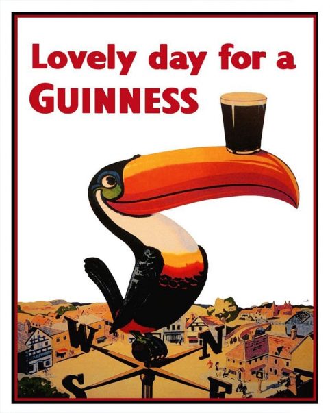 lovely day for a Guinness metallic sign