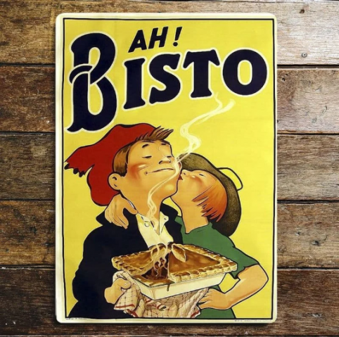 Ah! Bistro- Retro Style Indoor & Outdoor Metal Wall Sign UK Delivery Bistro metal indoor and outdoor plaque