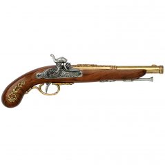 French Duelling Replica Pistol Solid Brass (1832)