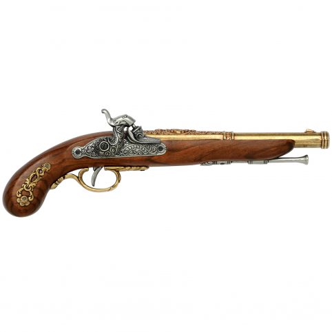 French Duelling Replica Pistol Solid Brass (1832) UK Delivery French Duelling Replica Pistol Solid Brass (1832)