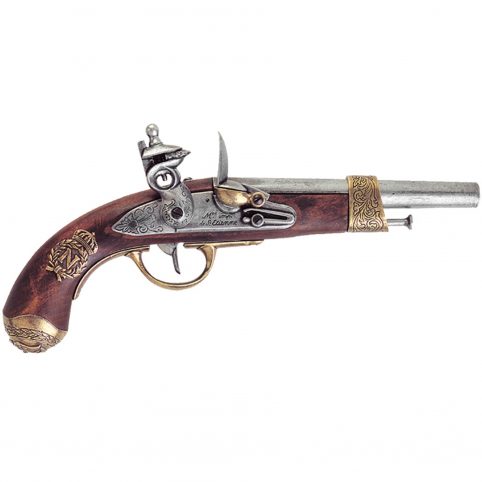 French Napoleon Flintlock Pistol 1806 UK delivery French Napoleon Flintlock Pistol 1806 manufactured by Gribeavual