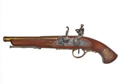 Left handed flintlock pistol