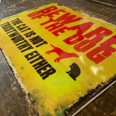 Dog Metal Plaque UK Delivery