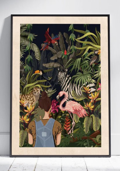 me and the animals/jungle poster