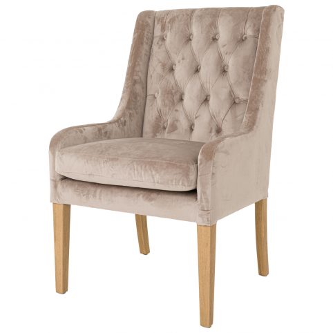 luxury large button dining chair