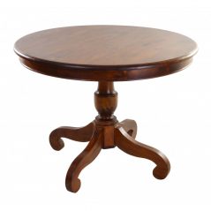 Solid mahogany round dining table