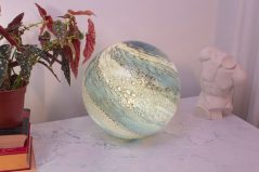 Unique Hand Blown Glass Lamp 28cm