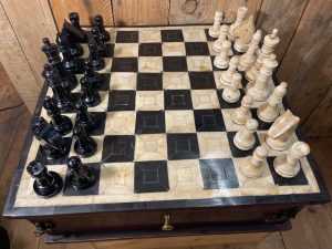 Handcrafted Horn and Bone Chess Set