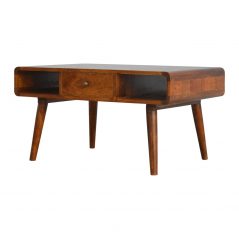 Curved Chestnut Coffee Table 2