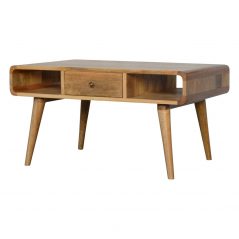 Curved Oak-ish Coffee Table 2