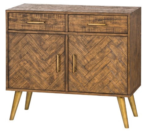 Two drawer two door parquet sideboard