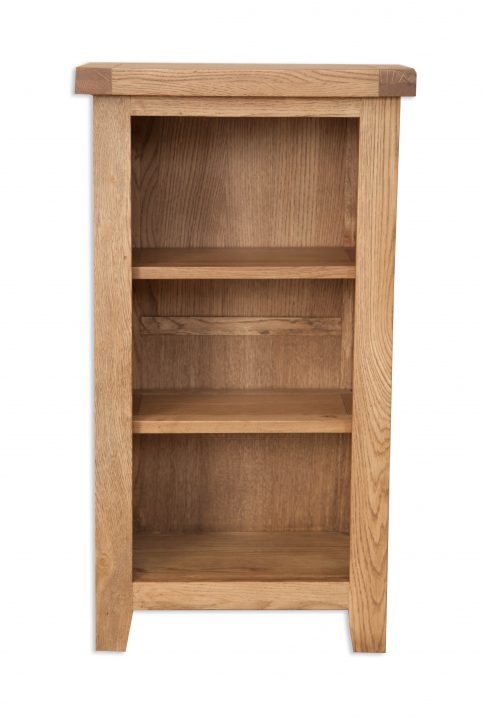 Small Solid Oak Wood Bookcase/DVD Rack