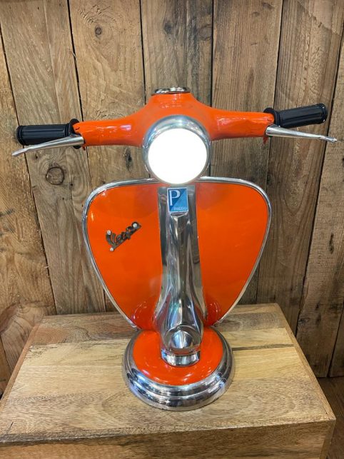 Large Vintage Vespo Burnt Orange Table Lamp Large Vintage Burnt Orange Vespo Table Lamp