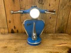 blue vespa lamp hand work great gift idea for him uk delivery