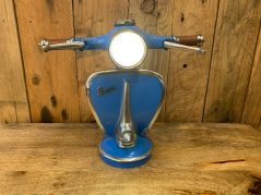 dark blue table vespa lamp limited edition blue vespa lamp hand work great gift idea for him uk delivery