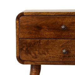 dark mango wood chesnut bedside table with two drawers dark mango wood chesnut bedside table with two drawers