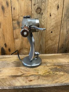 grey hand painted vespa lamp great gift idea for father/ husband. Unique gift for him