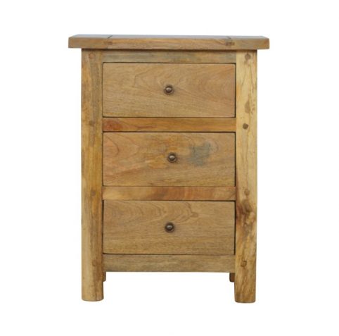 light mango wood bedside table with 3 drawers simply and elegant light mango wood bedside table with three drawers