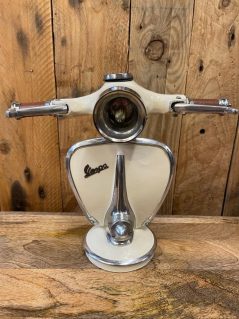 retro stylewhite table hand painted vespa lamp small hand painted vespa lamp in white