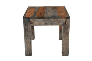 Solid Fired Finish Sheesham Wood Lamp Table