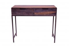 Solid Sheesham Fired Finish Console Table