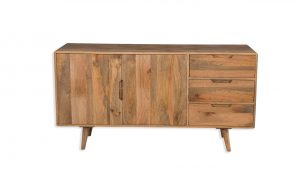 solid natural mango wood large sideboard