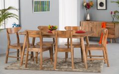 Fiordland Solid Natural Mango Wood Dinning Table/ 175x90x76cm