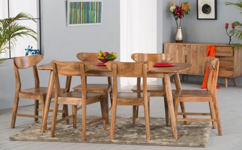 solid light mango wood dinning table with dinning chairs two sizes mainland uk deliver scandinavian style furniture elegant furniture