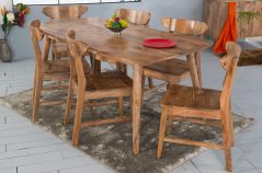 Fiordland Solid Natural Mango Wood Dinning Table