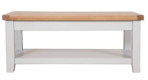 Grey Painted Solid Natural Oak Coffee Table beautiful coffee table classic colours