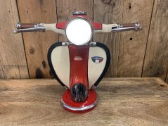 Retro Style Vintage Red and White Lambretto Table Lamp
