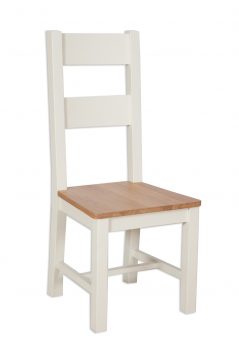 Perpignan Ivory Painted Natural Oak Dining Chair