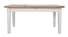 sold oak grey paint extending dinning table