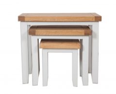 three classic style nest tables