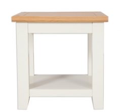french style elegant lamp table white painted oak elegant white painted/ivory side table