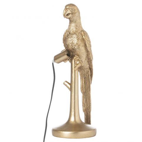 gold parrot table lamp
