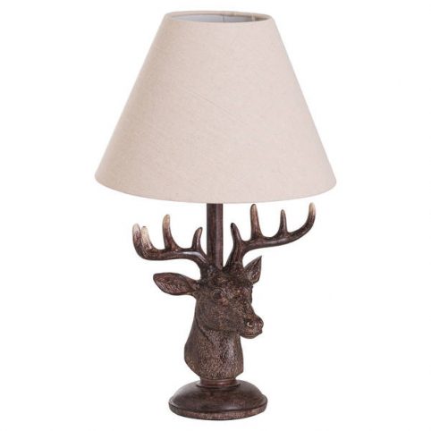 Unique animal head stag table lamp