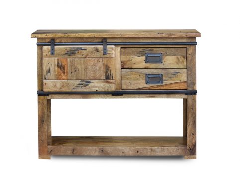 Solid Rustic Mango Wood Console Table