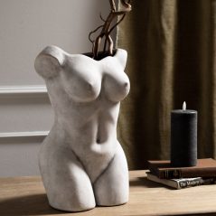 beautiful ceramic body art vase