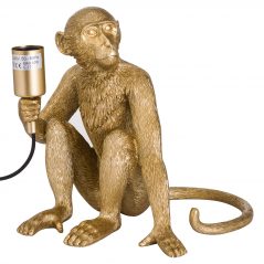 gold monkey table lamp uk