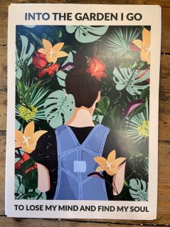 A3 Into The Garden I Go Print Poster (Brunette)