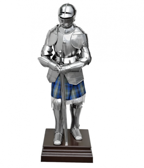 18Th Century Suit Of Armour With Sword And Heavy Base 18Th Century Suit Of Armour With Sword And Heavy Base