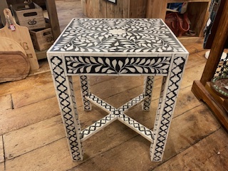 handcrafted unique bone inlay side table lamp table handcrafted unique bone inlay side table lamp table