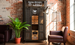 Slider Pages 21 industrial style metal cabinet in customers home